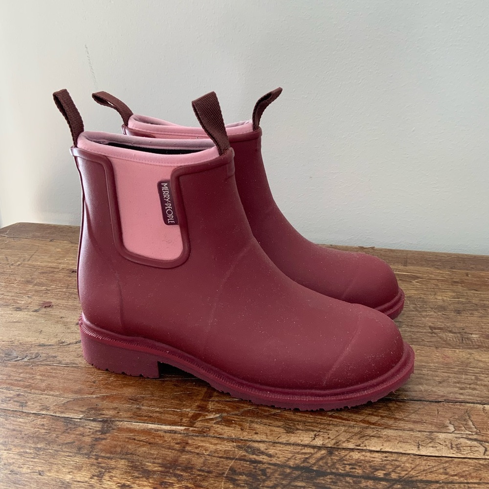 Merry People Bobbi Rain Boots in Beet
